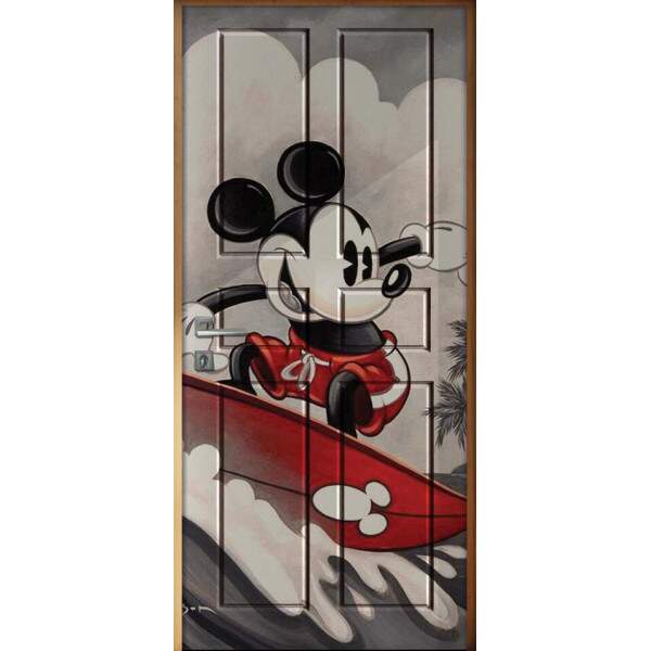Adesivo para Porta Mickey Surfando