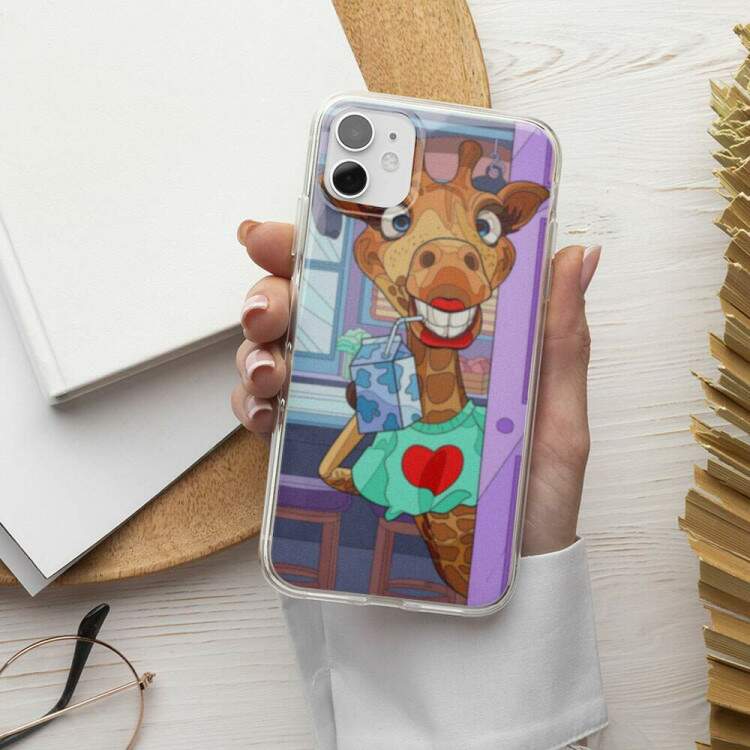 Capa para Celular Desenho de Girafa