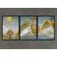 Kit 3 Quadros Decorativos �rvore e Sol Estilo Abstrato