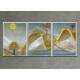 Kit 3 Quadros Decorativos �rvore e Sol Estilo Abstrato