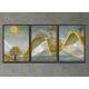 Kit 3 Quadros Decorativos �rvore e Sol Estilo Abstrato