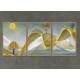 Kit 3 Quadros Decorativos �rvore e Sol Estilo Abstrato