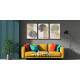 Kit 3 Quadros Decorativos Minimalista Tra�os de Mulher com Detalhe Bege