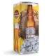 Adesivo para Envelopamento de Geladeira Cerveja Fundo Amarelo com Gelo
