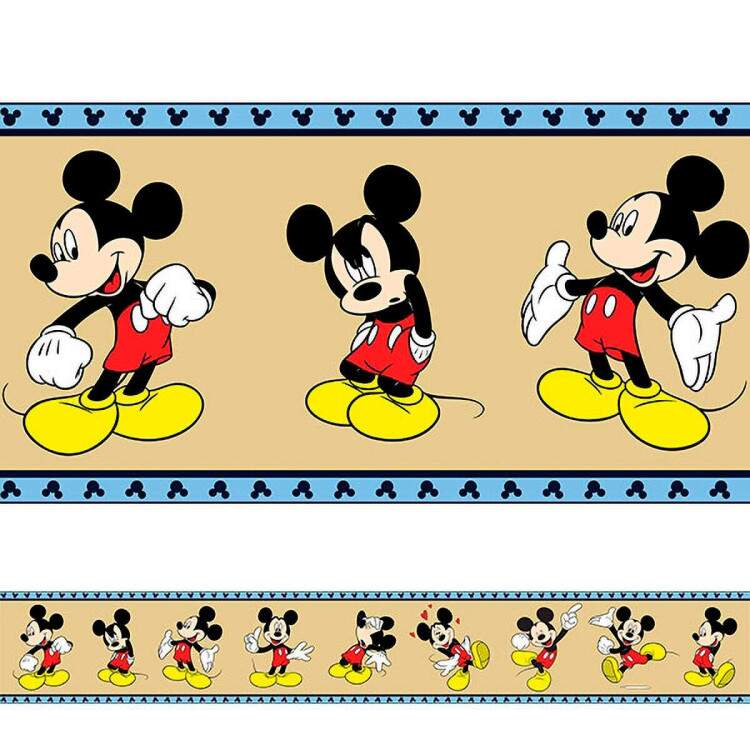 Adesivo de parede faixa Mickey 1