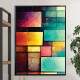 Quadro decorativo - Abstrato Pedras Coloridas