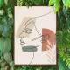 Quadro decorativo - Minimalista Tra�o de Rosto de Mulher