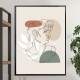 Quadro decorativo - Minimalista Tra�os de Est�tua