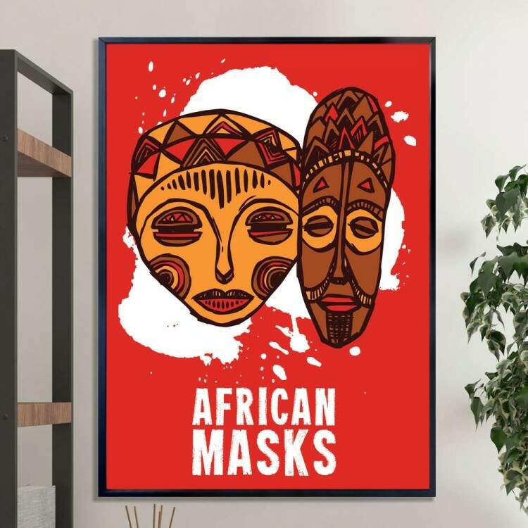 Quadro decorativo - Estilo Africano African Masks