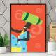 Quadro decorativo - Estilo Africano Mulher Carregando Bacia