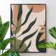 Quadro decorativo - Floral Estilo Contempor�neo Bege e Verde