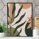 Quadro decorativo - Floral Estilo Contempor�neo Bege e Verde