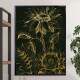 Quadro decorativo - Floral Tra�os de Girassol Verde 2
