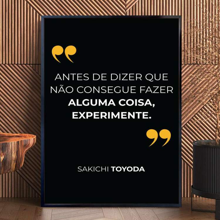 Quadro decorativo - Business Antes de Dizer Que No Consegue Fazer Alguma Coisa, Experimente