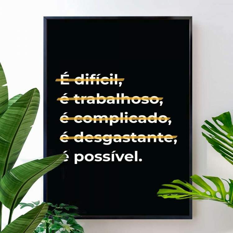 Quadro decorativo - Business  Possvel