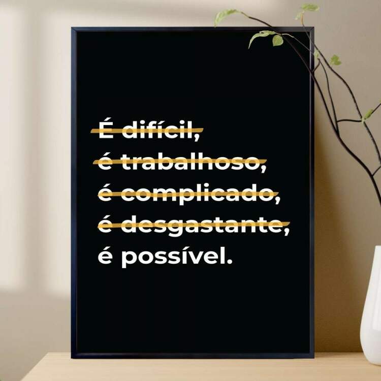 Quadro decorativo - Business  Possvel