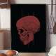 Quadro decorativo - Caveira Bord� com Teia de Aranha