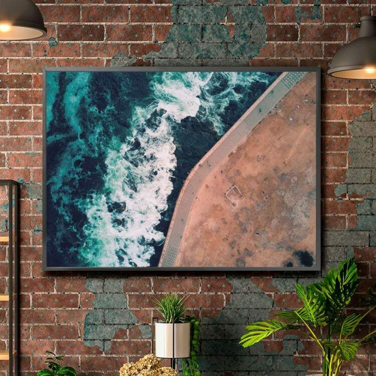 Quadro decorativo - Viso de Drone Balsa no Mar