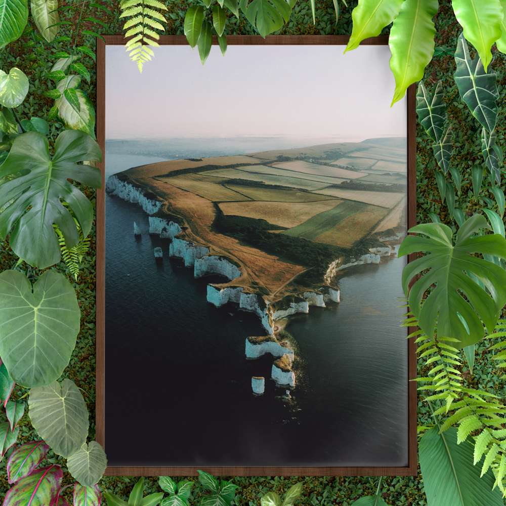 Quadro decorativo - Viso de Drone Campo Capinado