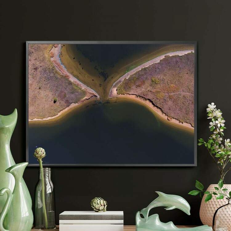 Quadro decorativo - Viso de Drone Mar e Terra