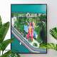 Quadro decorativo - Vis�o de Drone Parque de Divers�es e Mar