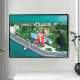 Quadro decorativo - Vis�o de Drone Parque de Divers�es e Mar