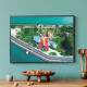 Quadro decorativo - Vis�o de Drone Parque de Divers�es e Mar
