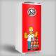 Adesivo para envelopamento de geladeira porta Homer com cerveja Duff
