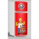Adesivo para envelopamento de geladeira porta Homer com cerveja Duff