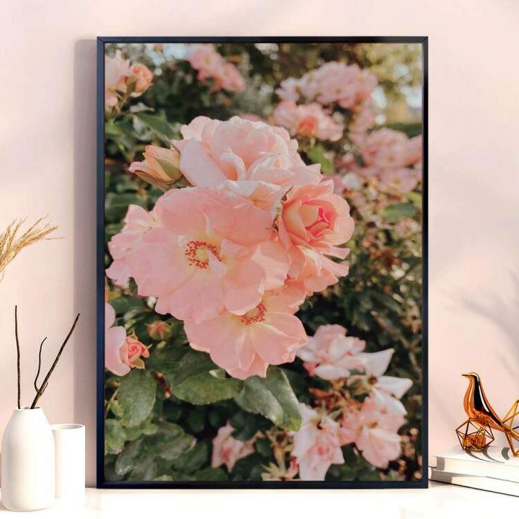 Quadro decorativo - Floral Flor Rosa Claro