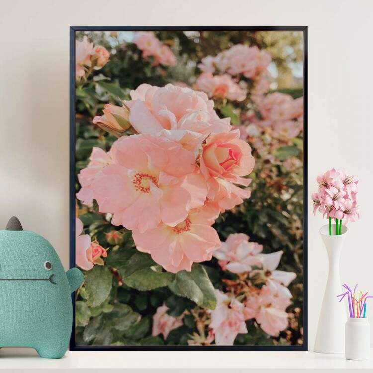 Quadro decorativo - Floral Flor Rosa Claro