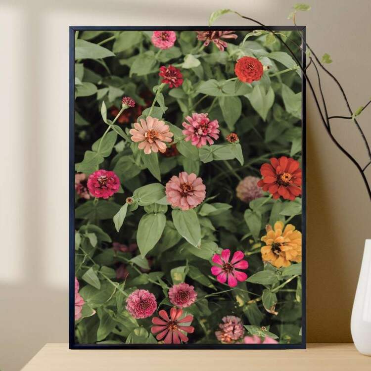 Quadro decorativo - Floral Flores e Folhas