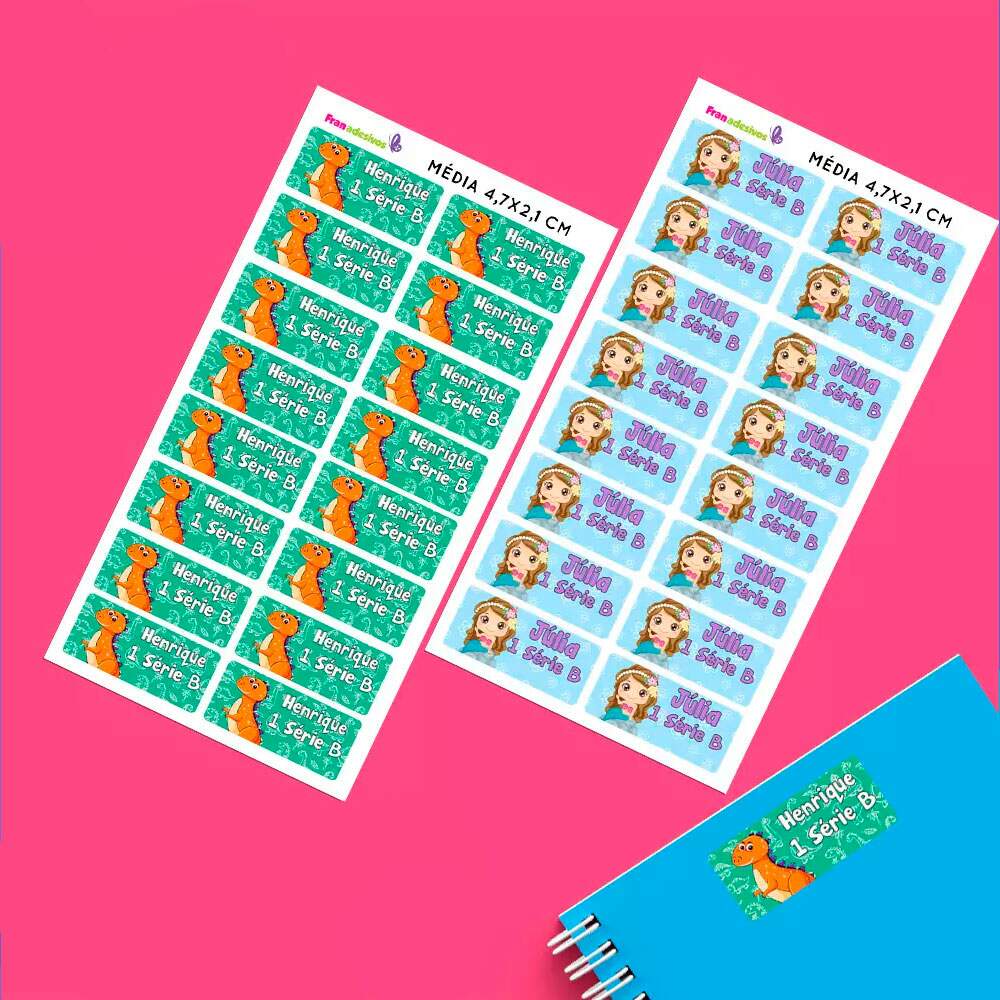 Etiqueta - Escolar Mdia