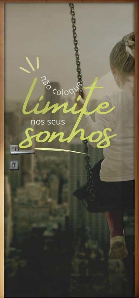 Adesivo para Porta Frase No Coloque Limites