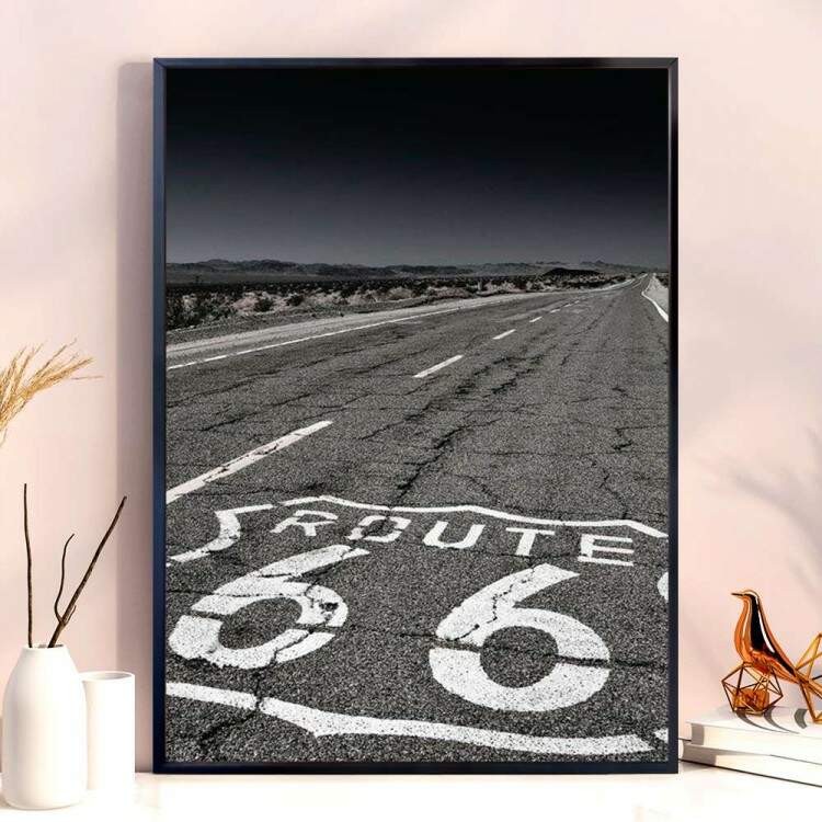 Quadro Decorativo Rodovia Rota 66