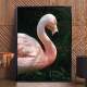 Quadro decorativo animais flamingo