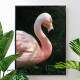 Quadro decorativo animais flamingo