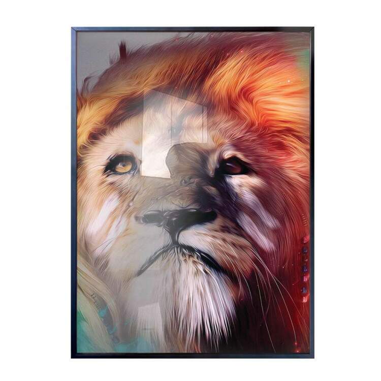Quadro decorativo animais Leo