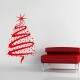 Adesivo de Parede �rvore de Natal Estrelas