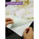 Adesivo Para Notebook M�rmore Branco e Dourado