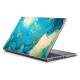 Adesivo Para Notebook M�rmore Dourado e Azul