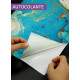Adesivo Para Notebook M�rmore Dourado e Azul