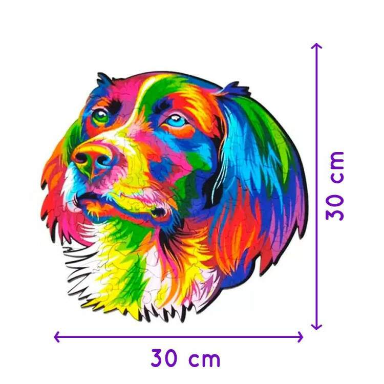 Quebra Cabea de Madeira Criativo Dog Collor