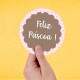 Etiqueta Adesiva para Ovo de P�scoa Feliz P�scoa 14