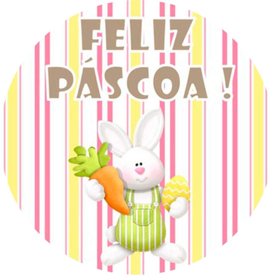 Etiqueta Adesiva para Ovo de Pscoa Feliz Pscoa 16