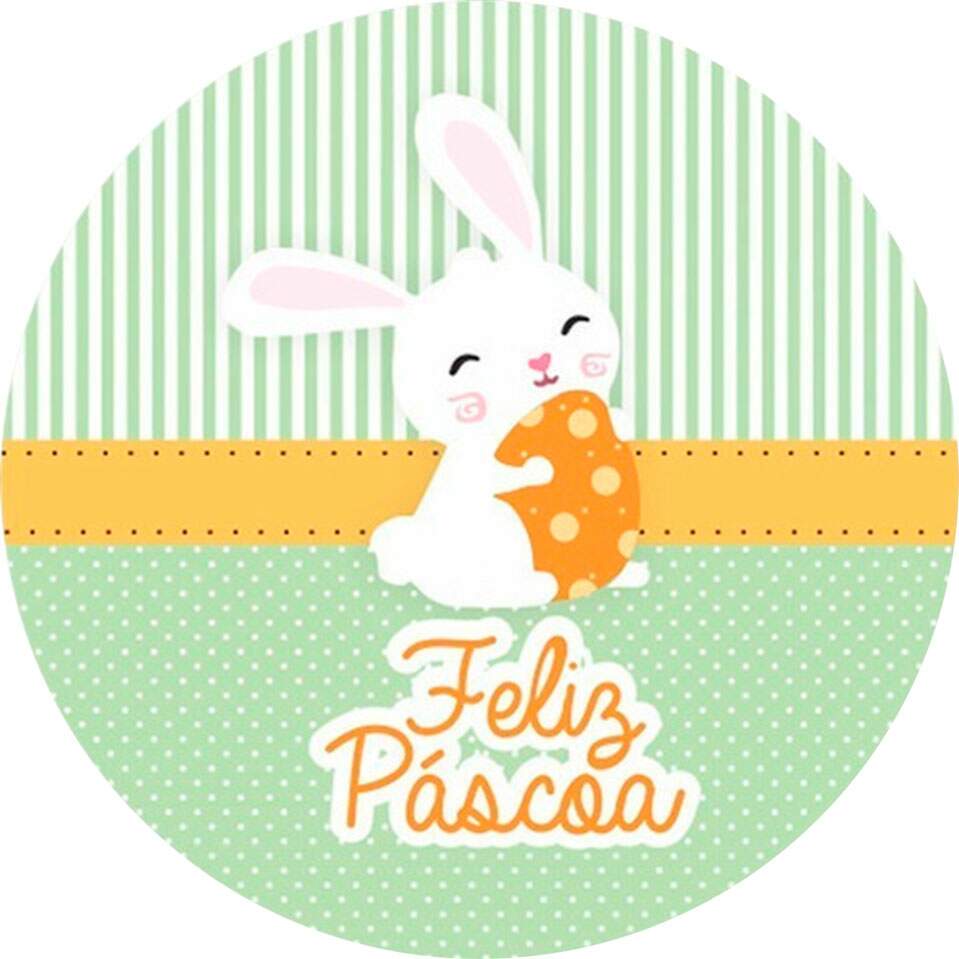 Etiqueta Adesiva para Ovo de Pscoa Feliz Pscoa 32