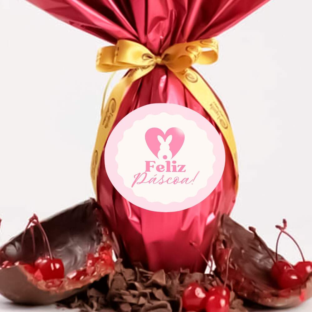 Etiqueta Adesiva para Ovo de P�scoa feliz pascoa 48