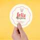 Etiqueta Adesiva para Ovo de P�scoa feliz Pascoa 52