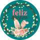 Etiqueta Adesiva para Ovo de P�scoa Feliz P�scoa 54