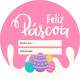 Etiqueta Adesiva para Ovo de P�scoa feliz pascoa 75